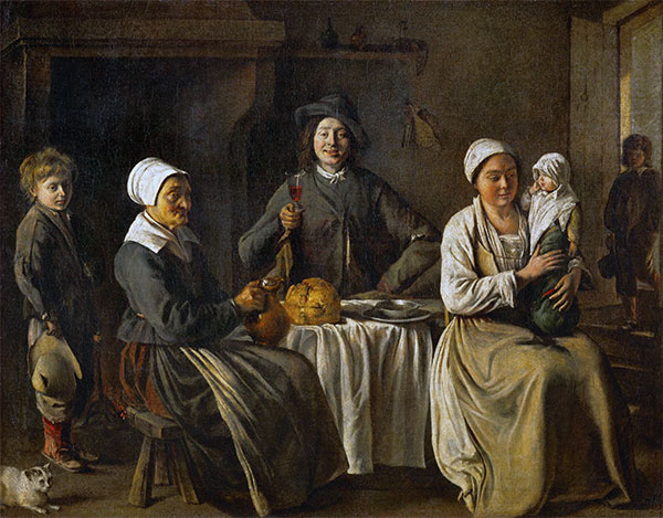 Peasant Family (The Return from the Baptism), 1642 | Le Nain Brothers