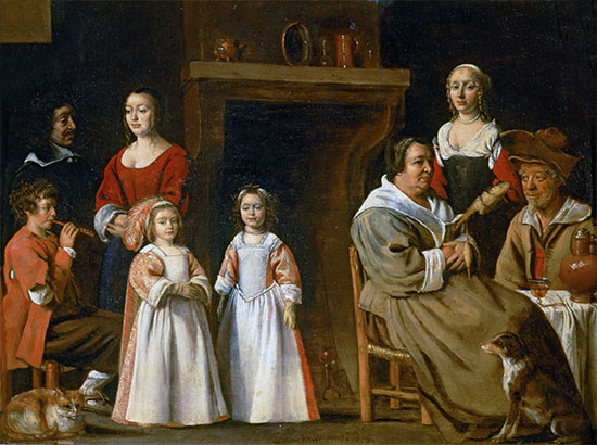 Portraits in an Interior, 1647 | Le Nain Brothers | Painting Reproduction