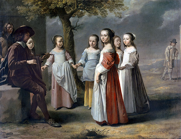 The Dancing Lesson, c.1641 | Le Nain Brothers | Painting Reproduction