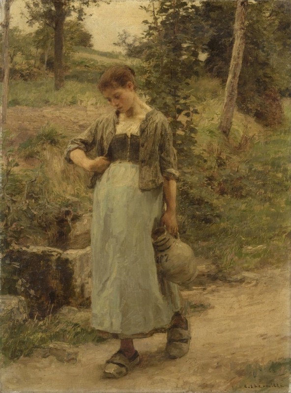 Leon-Augustin Lhermitte | Woman with a Jug, 1882 Woman with a Jug, 1882 | Leon-Augustin Lhermitte