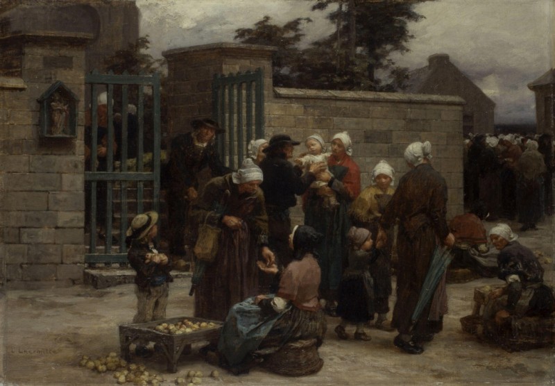 Leon-Augustin Lhermitte | The Pardon of Plourin, Brittany, 1877 The Pardon of Plourin, Brittany, 1877 | Leon-Augustin Lhermitte