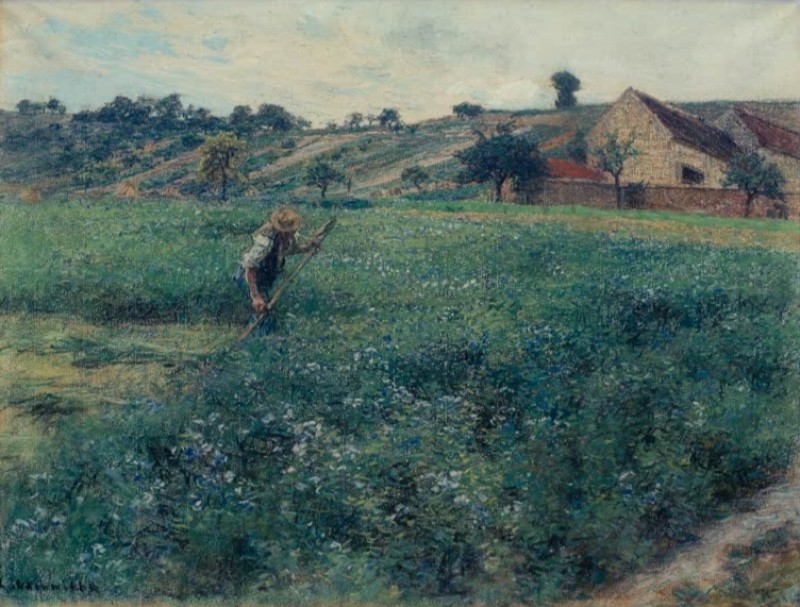 Mowers in the Alfalfa Field, 1887 | Leon-Augustin Lhermitte