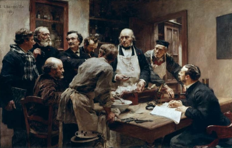 Leon-Augustin Lhermitte | Bernard Performing a Vivisection Experiment, 1889 Bernard Performing a Vivisection Experiment, 1889 | Leon-Augustin Lhermitte