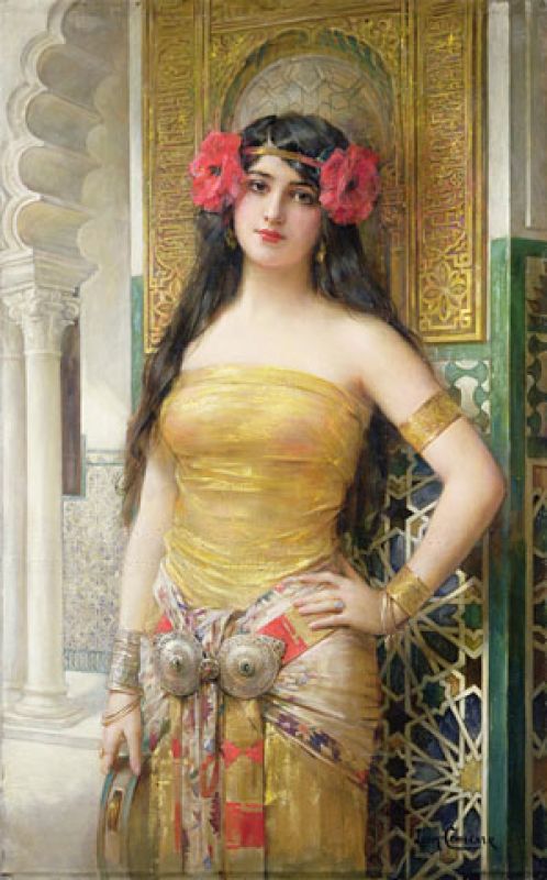 Poppies (The Oriental Woman), n.d. by Leon Comerre | Painting Reproduction