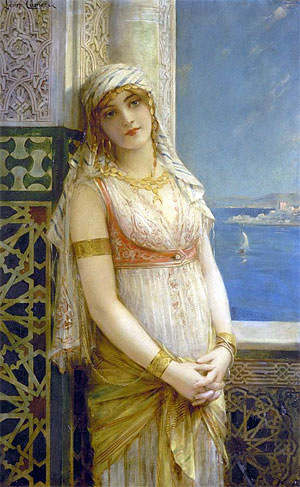 An Eastern Beauty, n.d. by Leon Comerre | Painting Reproduction