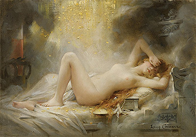 Danae, n.d. by Leon Comerre | Painting Reproduction