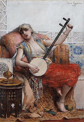Odalisque, 1887 by Leon Comerre | Painting Reproduction