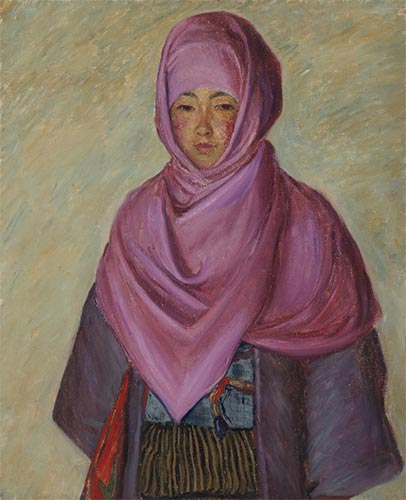 The Purple Shawl, undated | Lilla Cabot Perry | Painting Reproduction