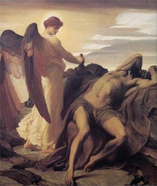 Elijah in the Wilderness, c.1877/78 by Frederick Leighton | Painting Reproduction