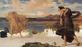 Greek Girls Playing at Ball, c.1889 by Frederick Leighton | Painting Reproduction