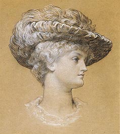 Portrait of Dorothy Dene, 1884 von Frederick Leighton | Gemälde-Reproduktion