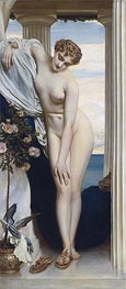 Venus Disrobing for the Bath, undated von Frederick Leighton | Gemälde-Reproduktion