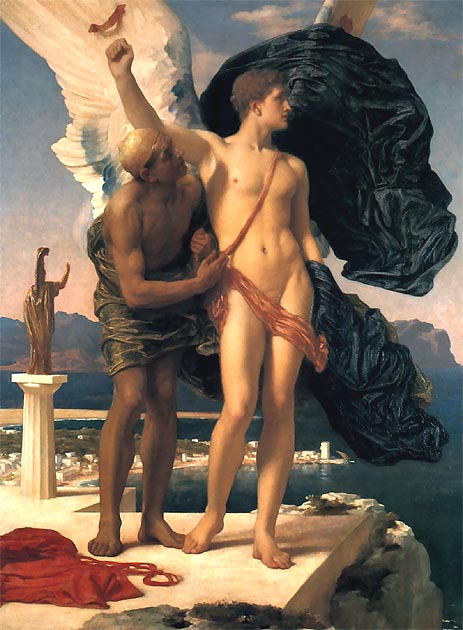 Dädalus und Ikarus, c.1869 | Frederick Leighton | Gemälde Reproduktion