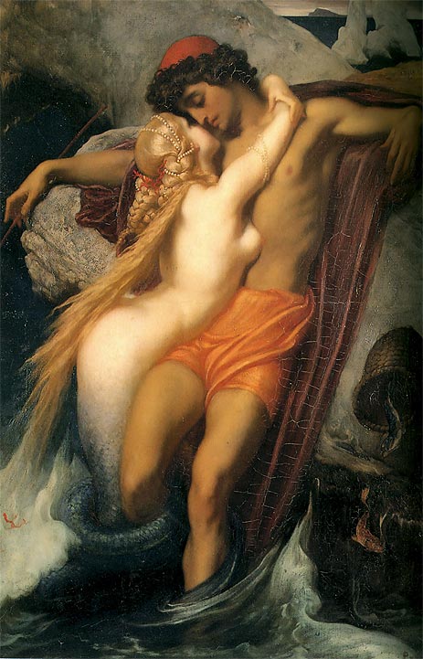 The Fisherman and the Syren, 1857 | Frederick Leighton