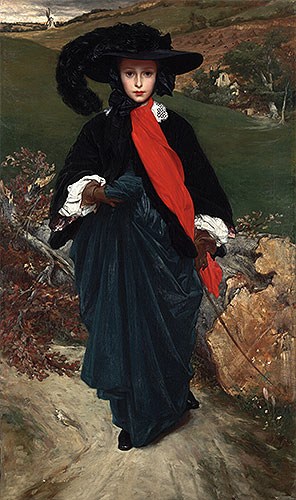 May Sartoris, c.1860 | Frederick Leighton | Gemälde Reproduktion