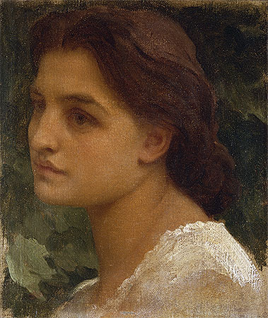 Portrait of a Young Lady (Vittoria), undated | Frederick Leighton | Gemälde Reproduktion