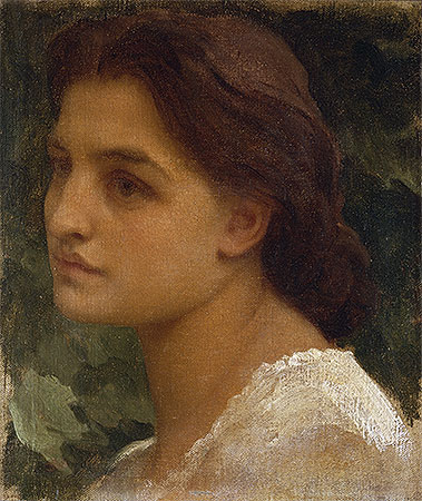 Porträt einer jungen Dame (Vittoria) | Frederick Leighton | Gemälde Reproduktion