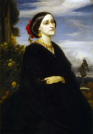 Augusta East, Lady Hoare, undated | Frederick Leighton | Painting Reproduction