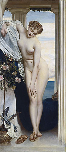 Venus Disrobing for the Bath, undated | Frederick Leighton | Gemälde Reproduktion