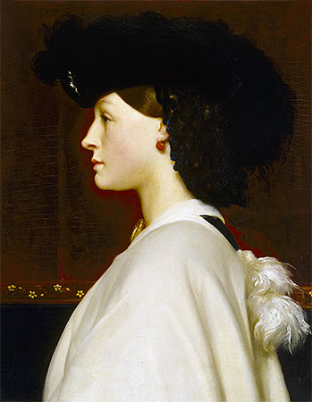 Augusta Hoare, undated | Frederick Leighton | Gemälde Reproduktion