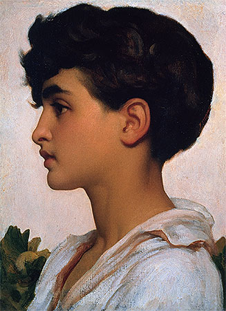 Portrait of Paolo, 1875 | Frederick Leighton | Gemälde Reproduktion