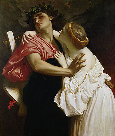 Orpheus and Euridyce, 1864 | Frederick Leighton | Painting Reproduction