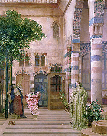 Old Damascus, Jewish Quarter (Gathering Lemons), c.1873-74 | Frederick Leighton | Painting Reproduction