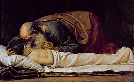 Elisa heilt den Sohn der shunamitischen Witwe, 1881 | Frederick Leighton | Gemälde Reproduktion