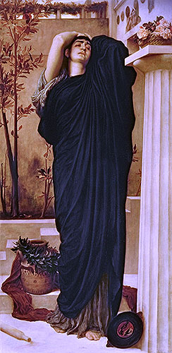 Electra at the Tomb of Agamemnon, undated | Frederick Leighton | Painting Reproduction