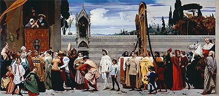 Cimabues Madonna in Prozession getragen | Frederick Leighton | Gemälde Reproduktion