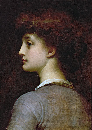 Portrait of a Young Girl | Frederick Leighton | Painting Reproduction