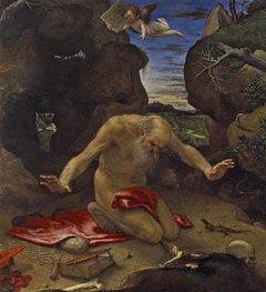 Saint Jerome in Penitence | Lorenzo Lotto | Painting Reproduction