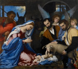 Die Anbetung der Hirten | Lorenzo Lotto | Gemälde Reproduktion