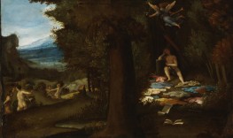 Schlafender Apollo und die Musen mit dem Ruhm | Lorenzo Lotto | Gemälde Reproduktion