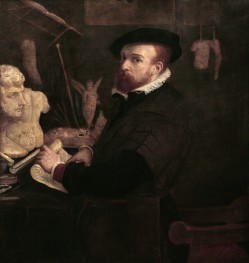 The Painter in His Studio | Lorenzo Lotto | Painting Reproduction