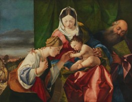 The Mystical Marriage of Saint Catherine | Lorenzo Lotto | Painting Reproduction