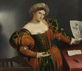 Portrait of a Woman Inspired by Lucretia | Lorenzo Lotto | Painting Reproduction