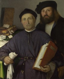 Giovanni Agostino della Torre and His Son, Niccolò | Lorenzo Lotto | Painting Reproduction