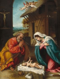 The Nativity | Lorenzo Lotto | Painting Reproduction