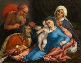 Holy Family with St Jerome | Lorenzo Lotto | Painting Reproduction