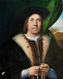 Portrait of a Man with a Rosary | Lorenzo Lotto | Painting Reproduction