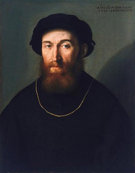 Bust of a Bearded Man, 1541 by Lorenzo Lotto | Painting Reproduction