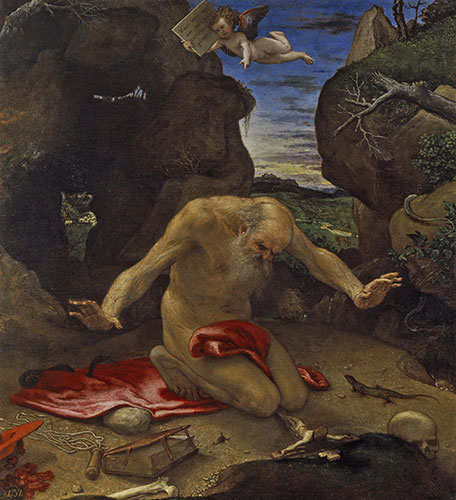Saint Jerome in Penitence, 1546 | Lorenzo Lotto | Painting Reproduction