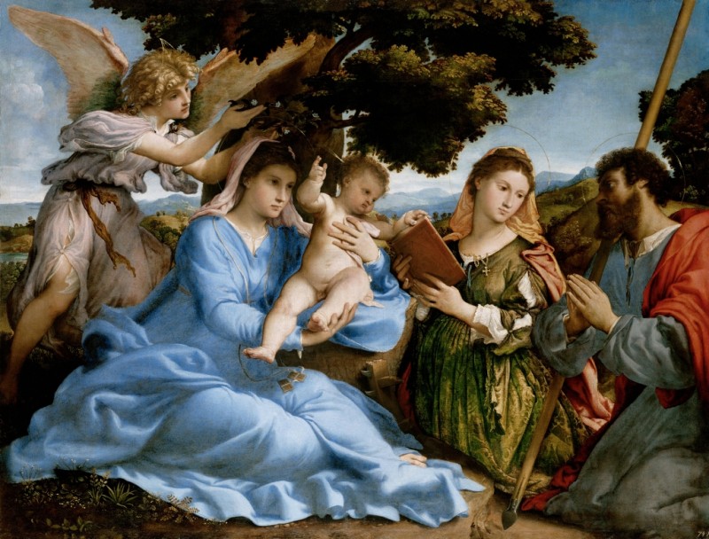 Lorenzo Lotto | Madonna and Child with Saints Catherine and Thomas (Sacra Conversazione), c.1527/33 Madonna and Child with Saints Catherine and Thomas (Sacra Conversazione), c.1527/33 | Lorenzo Lotto