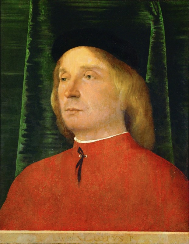 Lorenzo Lotto | Half-Length Portrait of a Young Man in Red Robe, c.1500/05 Half-Length Portrait of a Young Man in Red Robe, c.1500/05 | Lorenzo Lotto