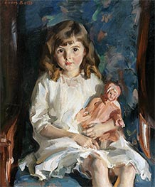 Porträt von Gertrud Allen, 1926 von Louis Betts | Gemälde-Reproduktion