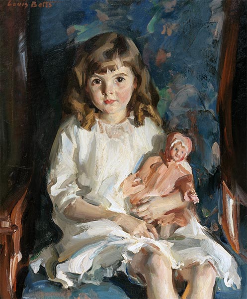 Portrait of Gertrude Allen, 1926 | Louis Betts | Painting Reproduction