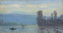Landschaft mit Fluss, n.d. von Louis Dewis | Gemälde-Reproduktion