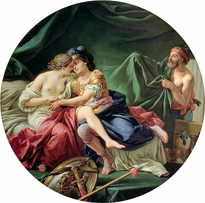 Mars and Venus Surprised by Vulcan, 1768 | Lagrenee | Painting Reproduction