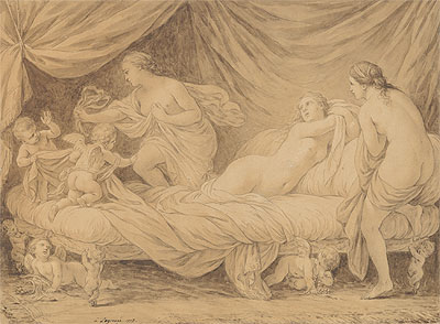 Les Graces lutinees par les amours, 1778 | Lagrenee | Painting Reproduction